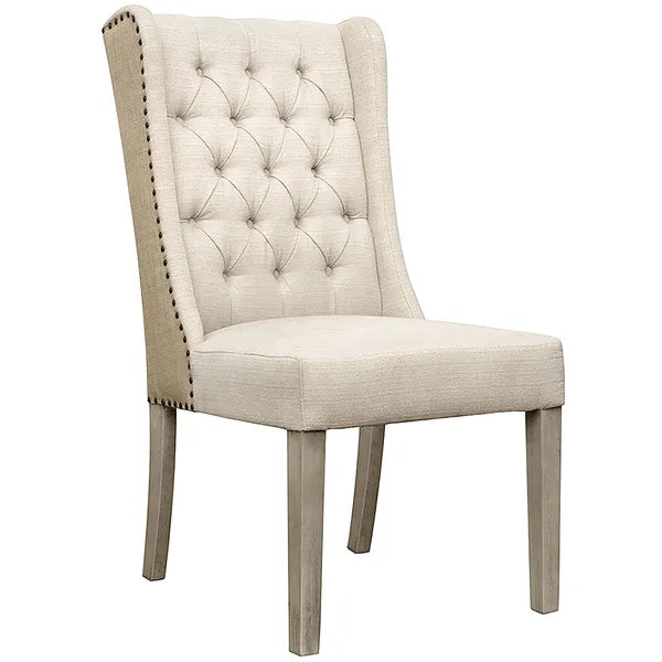 Silla de comedor Diana, arena clara, set de 2