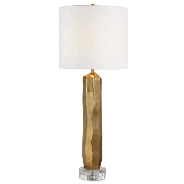 L¨¢mpara de mesa Octavio, hoja de oro
