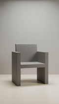 Silla gris ceniza tapizado texturizado