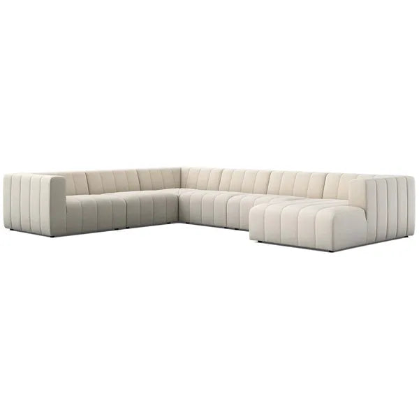 Sof¨¢ modular de 6 piezas Langham, Nomad Snow de Four Hands