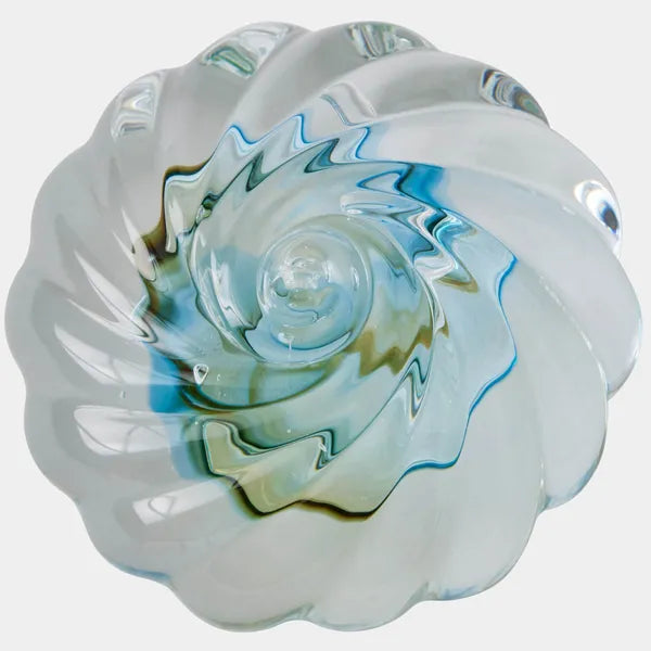 Escultura Anemone Swirl, topacio/azul
